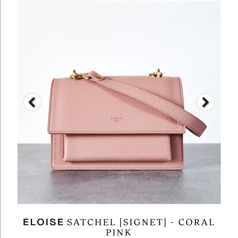 Angela Roi Eloise Satchel - Coral Pink